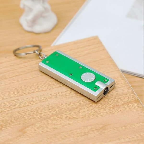 4 stk. mini LED-nøkkelring-lykter i assorterte farger 1