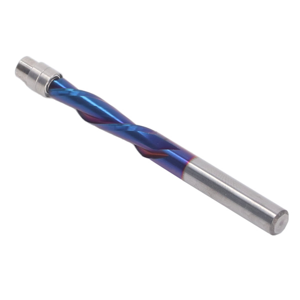 1/4 inch Shank Solid Carbide CNC Spiral Router Bit with Bearing