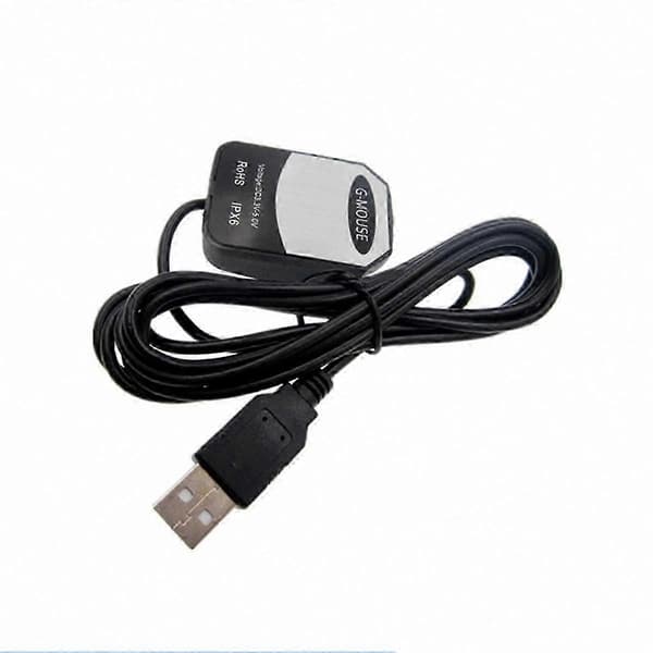 GPS-navigationsmodul med indbygget antenne og USB-interface til præcis positionering og sporing Black  Silver