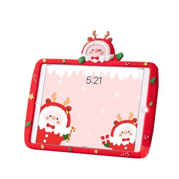 Stilrent skal för iPad 6 Air2/Pro 9.7\" Jul Tomte gris silikon