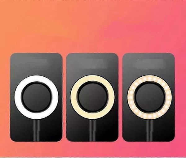 Clip-on LED Selfie Ringlys til telefon