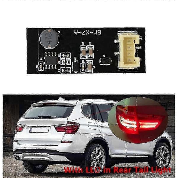 Til BMW X3 F25 2011-2017 Bageste LED-lysenhed Plug and Play B003809.2 Black