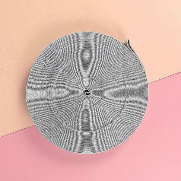 DIY fortykket sko elastikbånd til sko 1 rulle grå almindeligt tilbehør