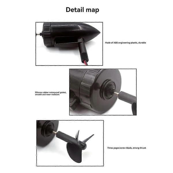 Agnbåd Undervandsmotor Propeller Bådtilbehør DIY Modificerede Sæt til Flytec 2011-5 Fiskebådsagnbåd