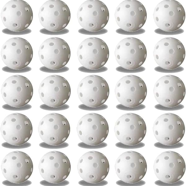 【13】25 stk. Øvelsesgolfbolde Flight Golfbolde Hule Plast Golf Træningsbolde Luftstrøm Golfbolde Til Svingtræning Driving Range derhjemme
