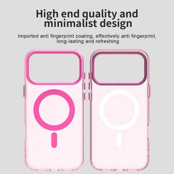 iPhone 17 Pro Max Cover - Candy Magsafe PC Hybrid TPU Röd
