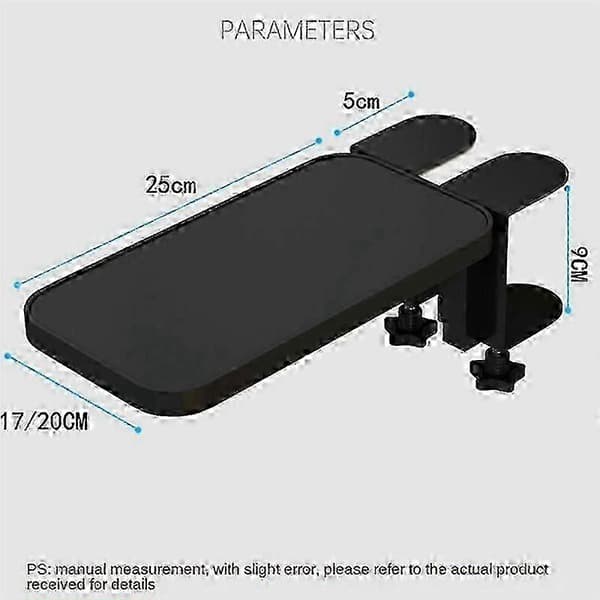 Armstödskudde Skrivbordsdatorstöd Musmatta Handledsstöd Armfäste Fällbart Tangentbord Armbågsstöd Svart js