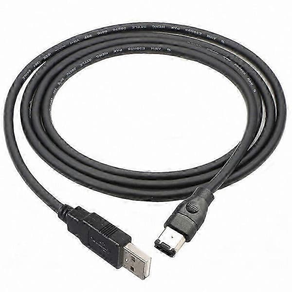 1,8 m IEEE 1394 Firewire til USB 2.0 adapterkabel - 6-pinners hann til USB hann-omformer