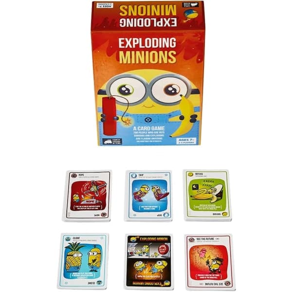 Exploding Minions av Exploding Kittens - Kortspill for voksne, tenåringer og barn - Morsomme familiespill - Et russisk rulett-kortspill