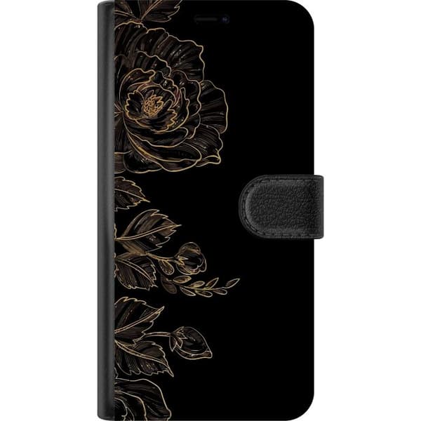 Kompatibelt lommebokdeksel til Samsung Galaxy S23 Blomster Plånboksfodral