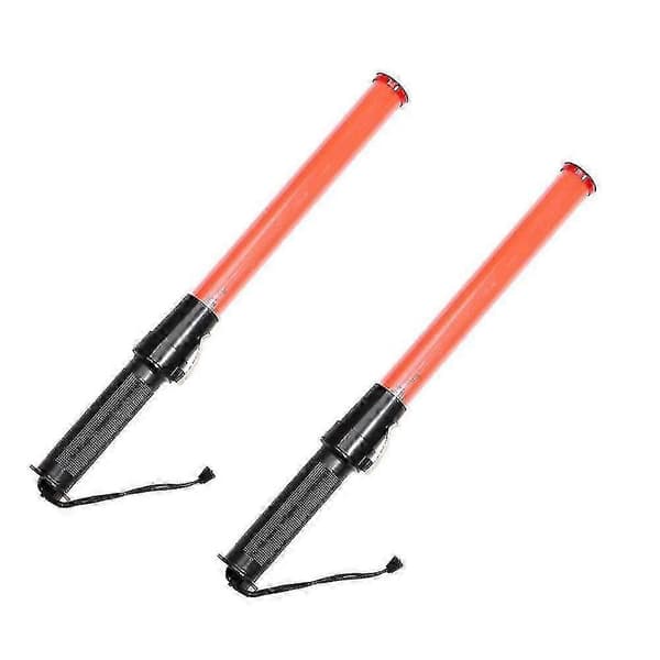 2st 43cm Trafikbatong, LED Varningslampa