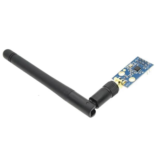 CC1101 trådløs transceivermodul med SMA-antenne trådløs transceivermodul for 433MHZ forbedrer signalet Black