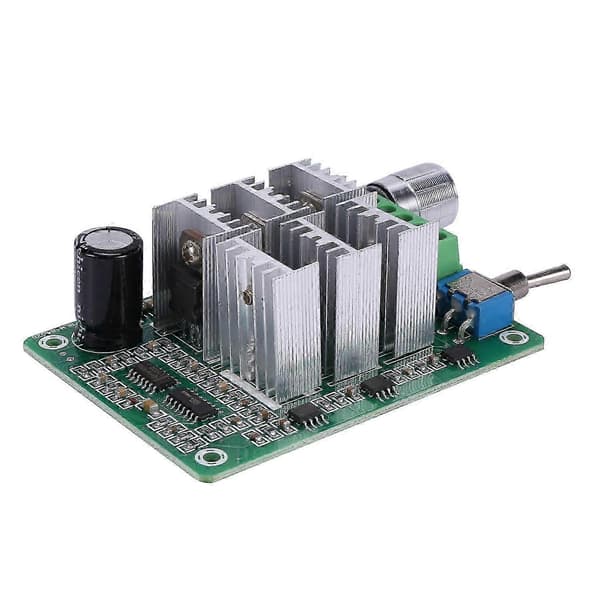 BLDC Trefase Sensorløs Børsteløs Motor Hastighetskontroller Viftedrift DC 5-36V silver green