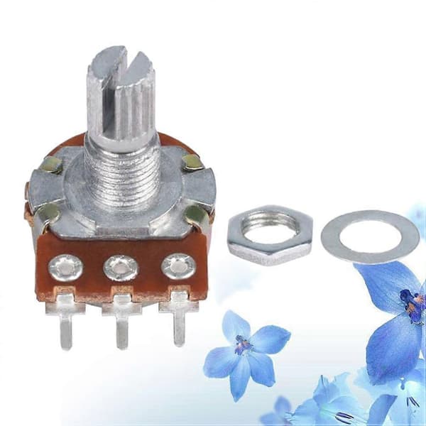 B10k Potentiometer Lång Räfflad Delad Axel Elbas Gitarr Volym och Ton Potentiometer Ljudkonisk Potentiometer Multi