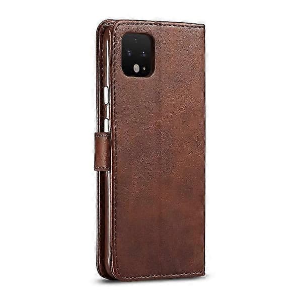LC.IMEEKE til Google Pixel 4 / 4XL Kalvetekstur Horisontal Flip Læder... Brown