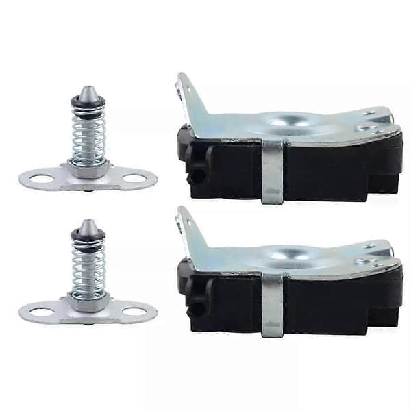 4 KPL Alempi ja Ylempi Vasen ja Oikea Kiinnityssalpa Konepellin Lukko E46 E39 E52 E53 51238229807 51238203859 Black  Silver
