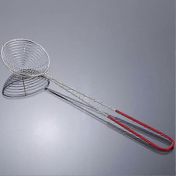 Long Handle Stainless Steel Strainer for Peas, Beans, and Vegetables