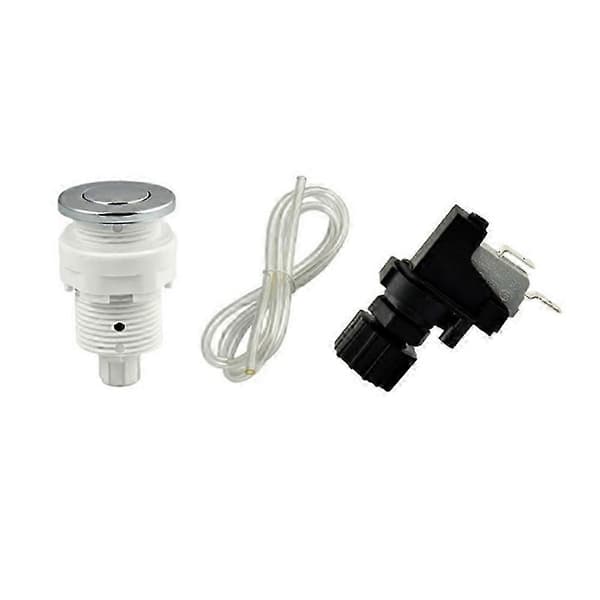 1 sæt pneumatisk tænd/sluk-trykknap til badekar, spa, affaldskværn, boblebad, 28 mm sæt 28Mm