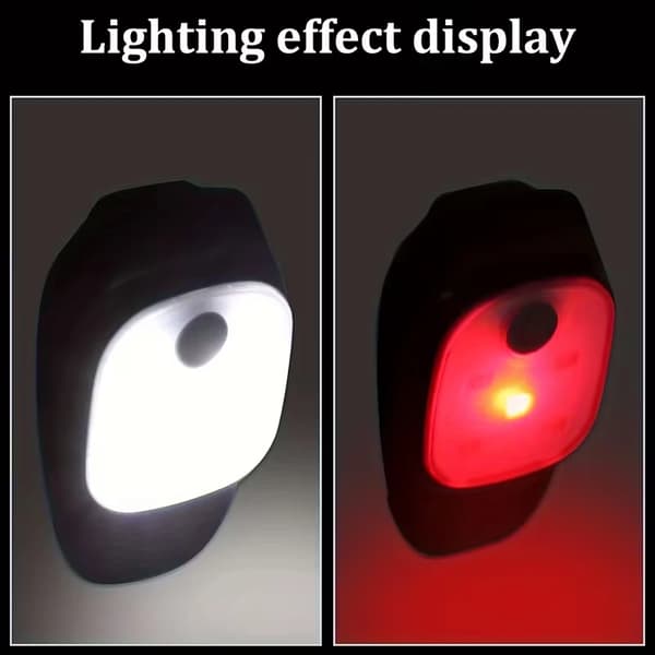 [13]Clip-On LED Running Lights 1/2-Pack – USB Rechargeable, Hands-Free & Flashing Function 1-Pack