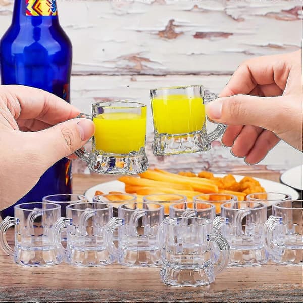Mini 12 stk. shotglas og ølkrus sæt til whiskysmagning