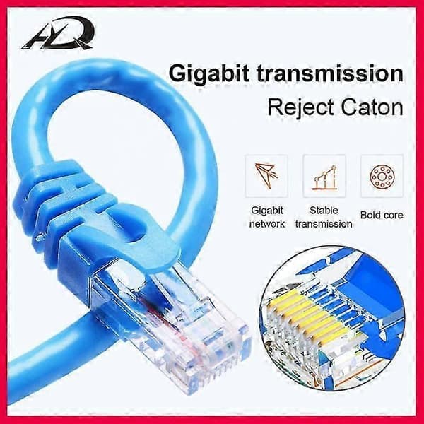 egnet for bærbare datamaskiner og PS, cat6 utp rj45 ethernet nettverkskabel 10m 15m white