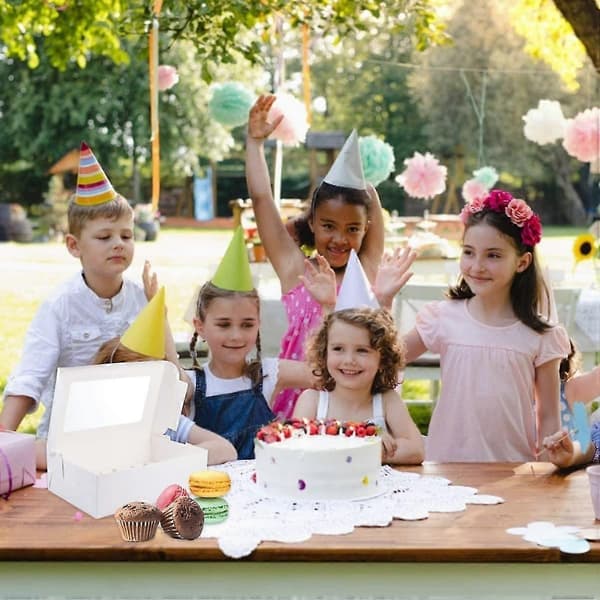 20-pack Kraft Cupcake-låda med insats Display Brödlåda Konditorivaror 6 hålrum (santanxing)