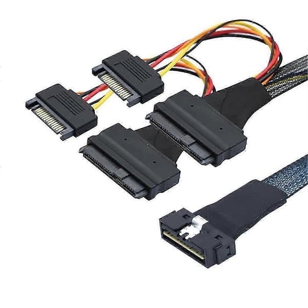Slimline Lp Lågprofil Sff-8654 8I 74P Till 2X Sff-8639 U.2 Kabel