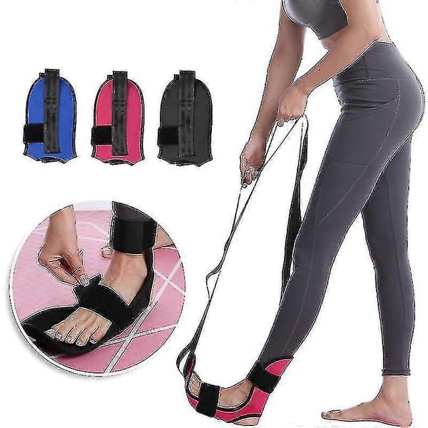 Yoga Flexibilitets Stretchband för Benfascia, Stretchrem, Ligament Stretchbälte Blue