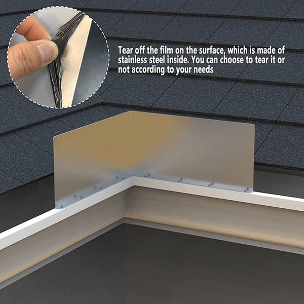 Gutter Splash Guard for Heavy Rain, Roof Diverter with Corrosion-Resistant Aluminum Body, Gutter Diverter for Seamless Integration into