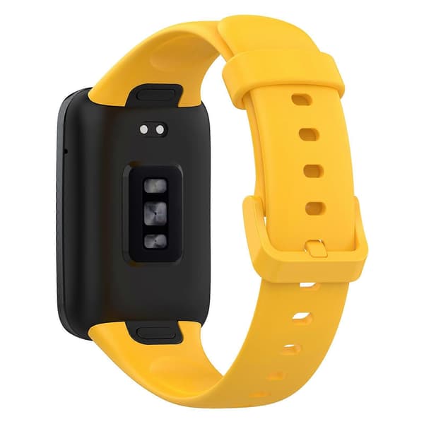 Ensfarvet silikone urrem til Xiaomi Mi Band 7 Pro Yellow