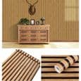 Tapet - Tre-effekt - Beige Brun - 0.45x10M - PVC - Moderne