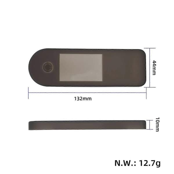 Vattentätt silikonfodral för 5/5 Pro/5 Max & 4 Pro 2nd Gen Elscooter Dashboard Display Skydd Black