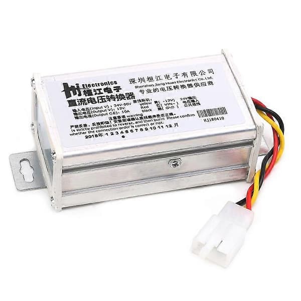 【13】DC 24V-60V til 12V 10A 120W omformeradapter for elsykkel