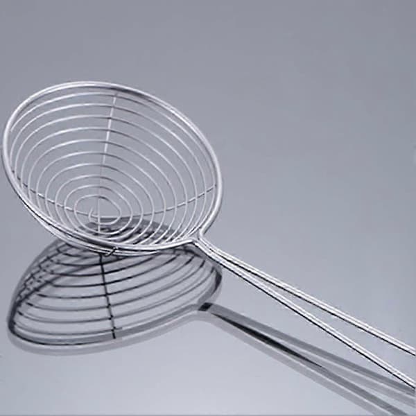 Long Handle Stainless Steel Strainer for Peas, Beans, and Vegetables
