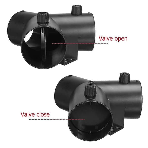 75mm Y-formet Parkeringsvarmer Luftventil Eksoskontakt Med Dobbel Reguleringsventil Klaff For Webasto Luft