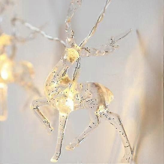 Älg LED-ljusslinga julbelysning Älg LED-lampor warm 1.5m