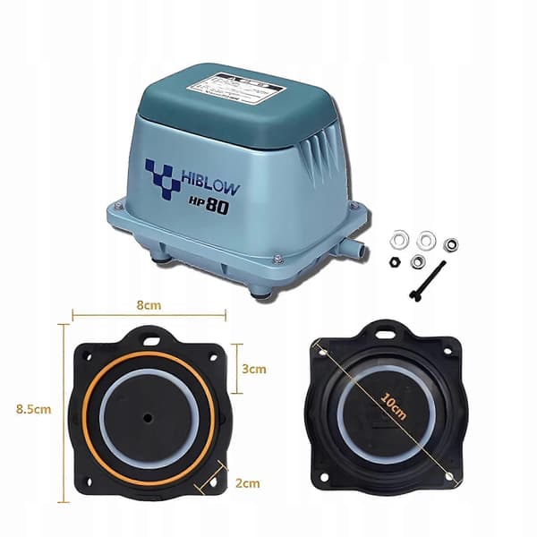 Hiblow HP 60 HP 80 Luftblæser Membran Reparationssæt - Reservedel