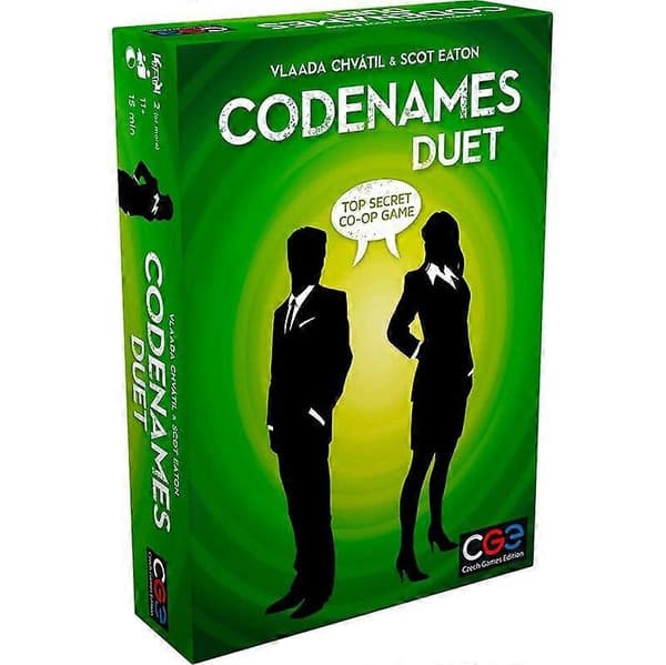 Czech Games Codenames Duet The Two Player Word Deduction Game Deep Undercover 2.0 Pictures Standard Board Game Black