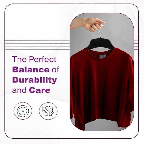 [13]20 Strong Black Plastic Hangers for Adults - Robust, Space-Saving, Slim Profile with 360-Degree Swivel Hook - Ideal