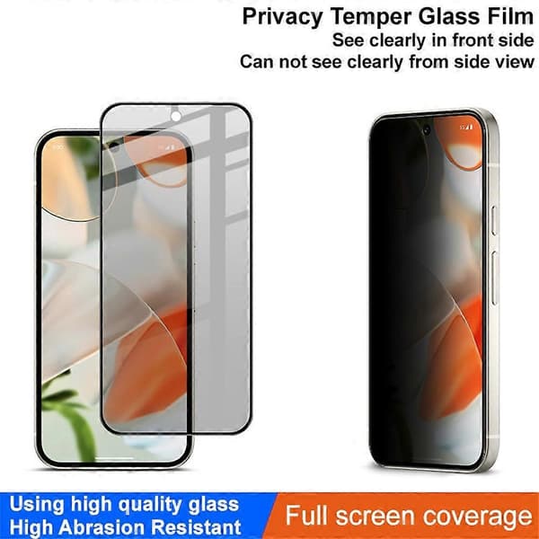 Lemonda for Google Pixel 9 Pro Anti-Peep Tempered Glass Screen Protector Full Coverage