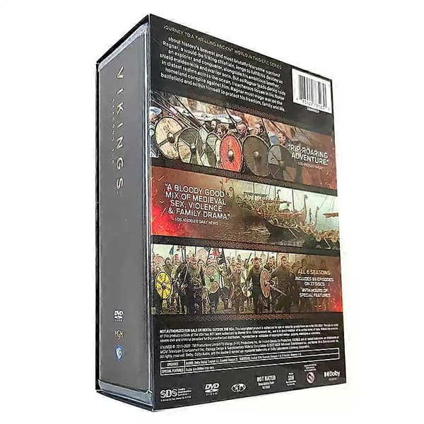 Vikings: The Complete Series Sæsoner 1-6 DVD Box Set (27 Discs) | Historisk Episk Drama Engelsk Version