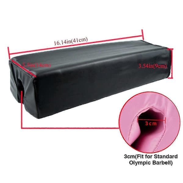 Hip Support Pad for Barbell Squats, Weightlifting, Neck and Shoulder Support, Black black