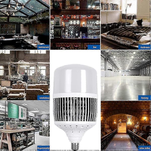 LED Pære E40 200w Til Industriel Brug, Neutral Hvid 6500k, 20000lm
