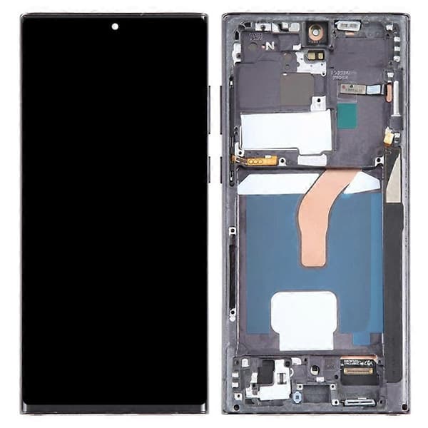 【13】For Samsung Galaxy S22 Ultra 5G S908 Grade C LCD Screen and Digitizer Assembly with Frame Part (TFT) (White)