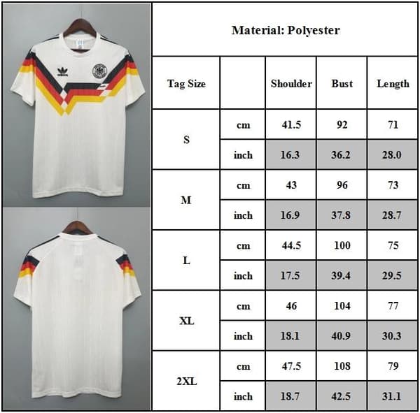 SAKSA 1990 KOTIPAITA Retro Jalkapallopaita-FA- S