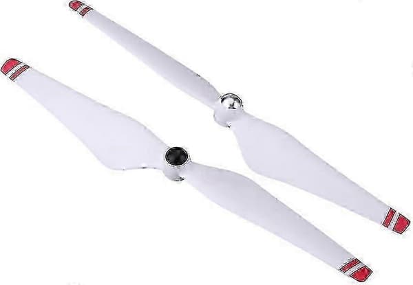 2 par RC Drone Propellblader, CW CCW Selvlåsende Propellblader Hurtigutløser Propellblader Tilbehør (Hvit + Rød)