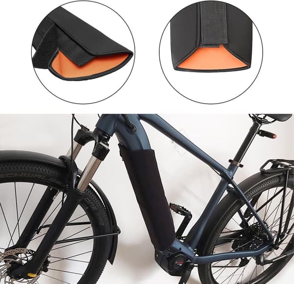 ING Elsykkelbatteribeskyttelse - batteribeskyttelse i ett stykke - vanntett batteribeskyttelse 53X37CM - batteribeskyttelse - universell type