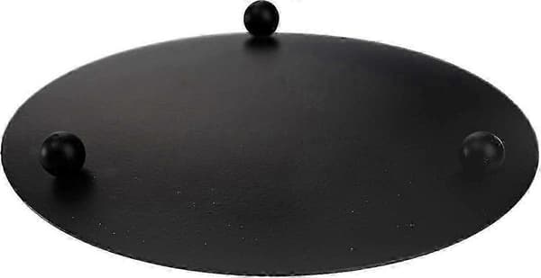 8-delers lysestake i jernplate, dekorative lysestaker i jern, 11 cm diameter