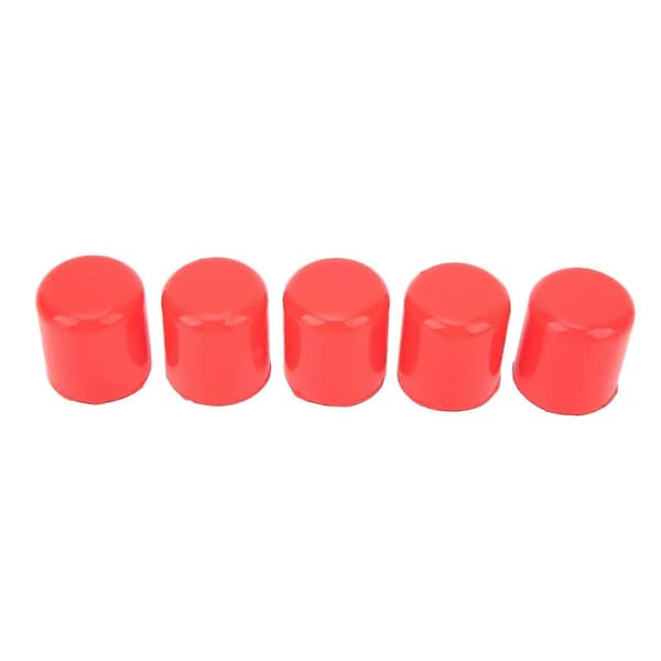 5 st insugsvakuumslang silikonrör ändpluggskydd täcklock 25 mm innerdiameter universell passform för bil röd