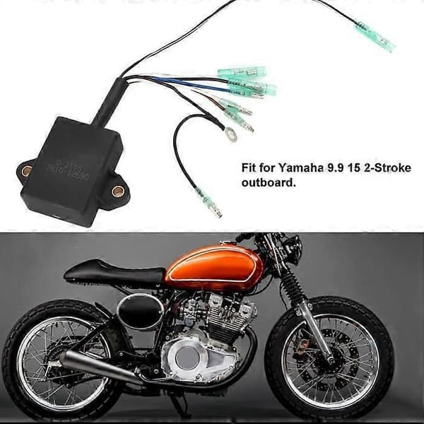 Tändspole CDI Motor Tändspole CDI-enhetslåda Montering Passar för 9.9 15 2-takts utombordare Tändspole motorcykellåda set